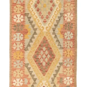 Kelim Teppich - Oriental 208 x 66 cm - hellrot