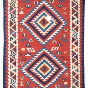Kelim Teppich - Oriental 213 x 160 cm - rot