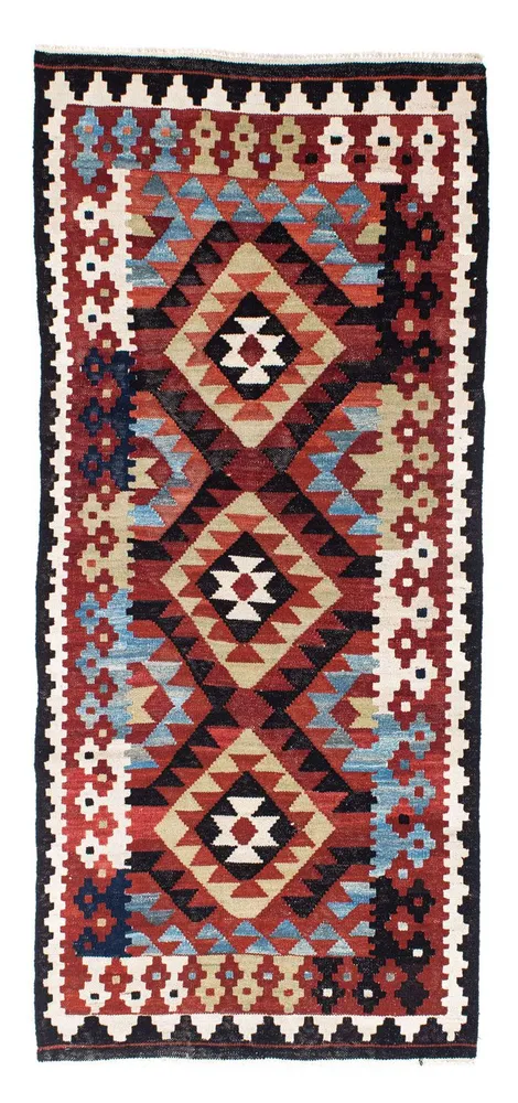 Kelim Teppich - Oriental 222 x 100 cm - mehrfarbig