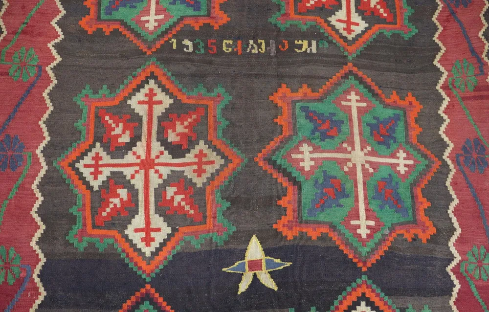 Kelim Teppich - Oriental 303 x 158 cm - blau