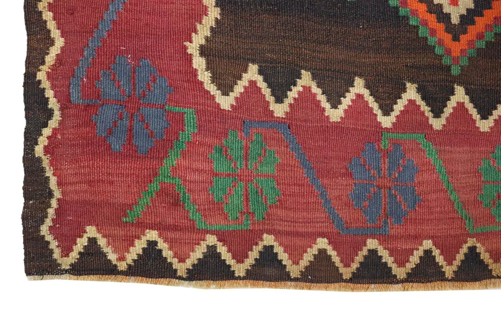 Kelim Teppich - Oriental 303 x 158 cm - blau