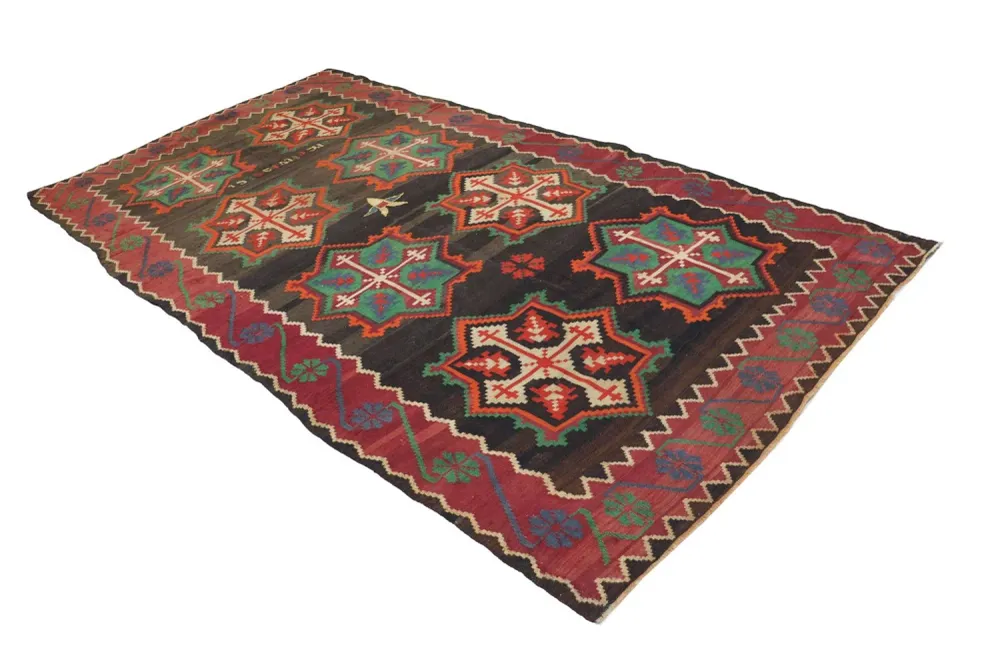 Kelim Teppich - Oriental 303 x 158 cm - blau