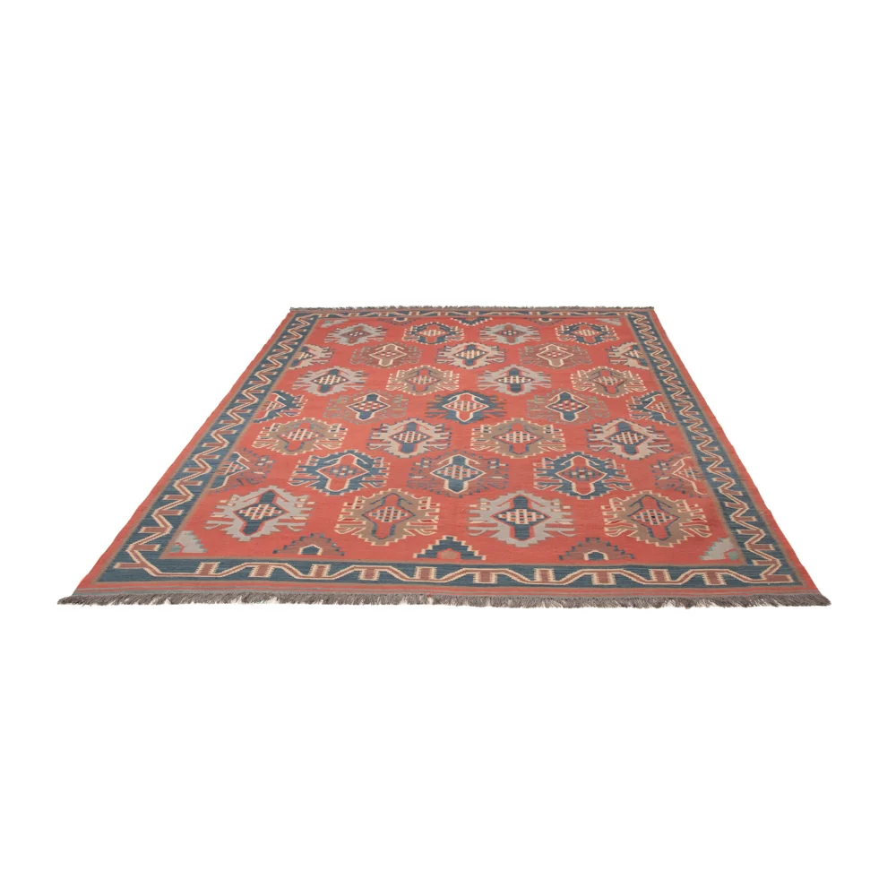Kelim Teppich - Oriental - Royal - 253 x 177 cm - rot
