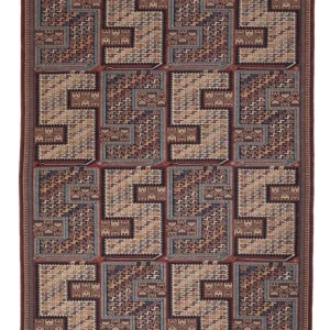 Kelim Teppich - Oriental - Soumak - 216 x 152 cm - dunkelbeige