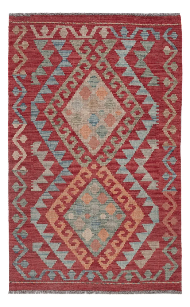 Kelim Teppich - Splash - 122 x 76 cm - mehrfarbig