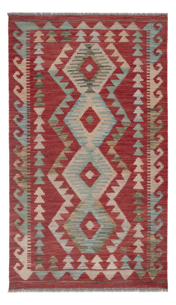 Kelim Teppich - Splash - 131 x 77 cm - mehrfarbig