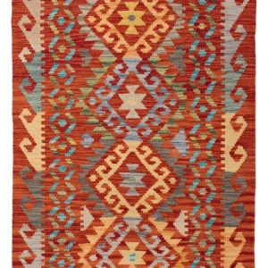 Kelim Teppich - Splash - 147 x 78 cm - bunt