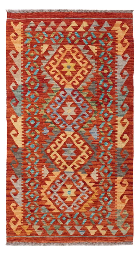 Kelim Teppich - Splash - 147 x 78 cm - bunt
