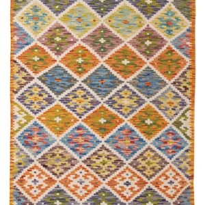 Kelim Teppich - Splash - 150 x 98 cm - bunt
