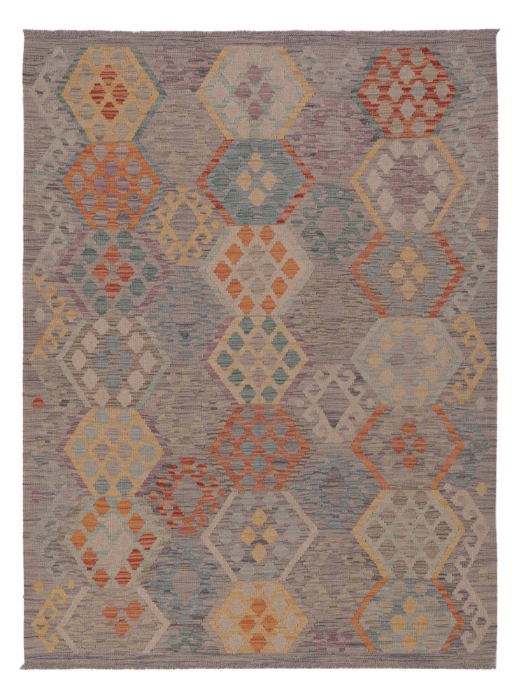 Kelim Teppich - Splash - 200 x 153 cm - mehrfarbig