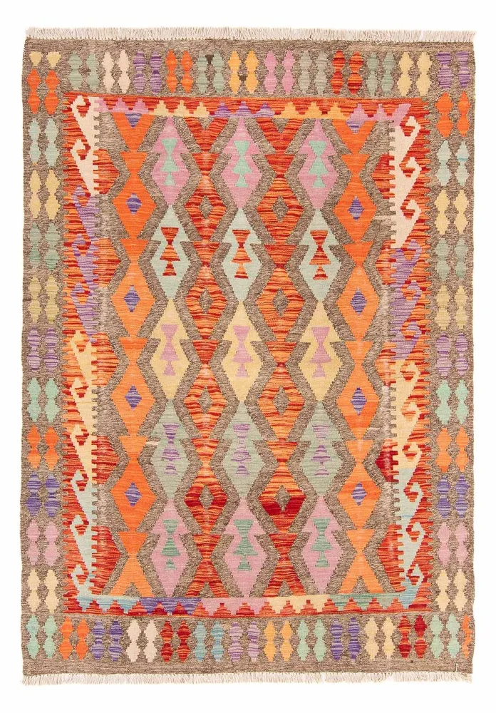 Kelim Teppich - Splash 207 x 155 cm - mehrfarbig