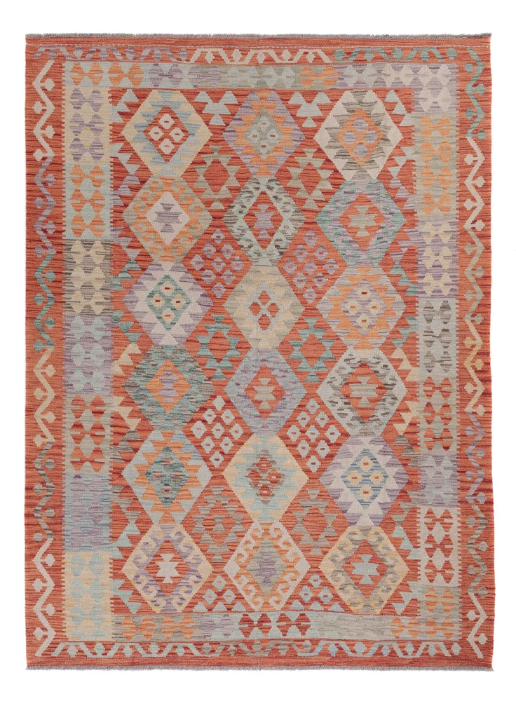 Kelim Teppich - Splash - 243 x 178 cm - mehrfarbig
