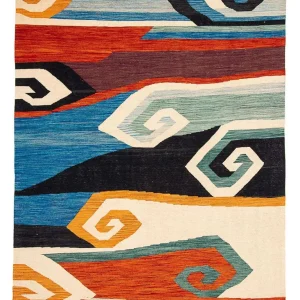 Kelim Teppich - Splash 243 x 179 cm - mehrfarbig