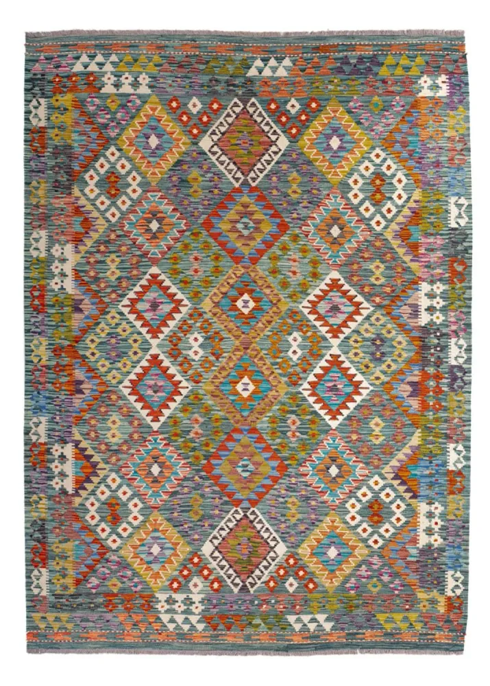 Kelim Teppich - Splash - 248 x 183 cm - mehrfarbig
