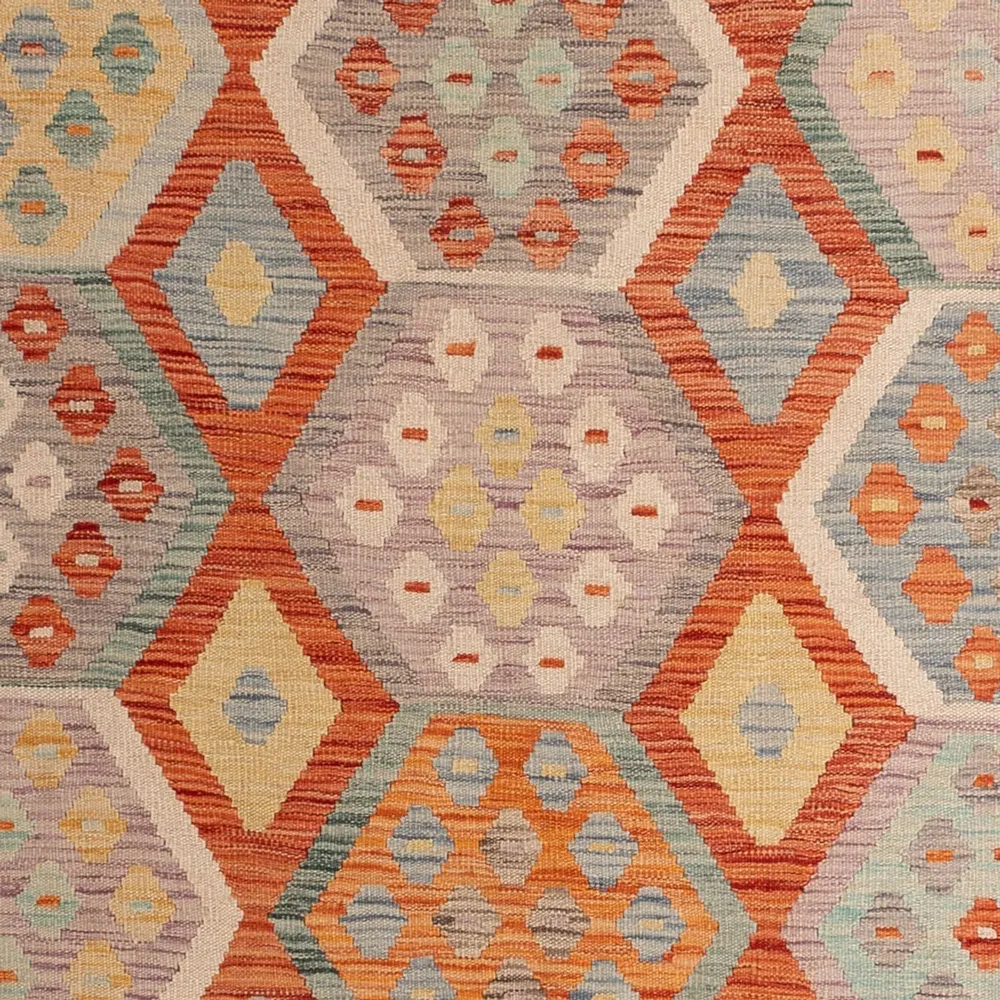 Kelim Teppich - Splash - 289 x 200 cm - mehrfarbig