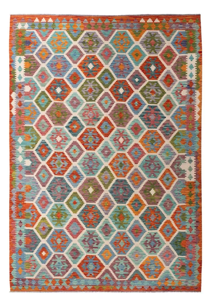Kelim Teppich - Splash - 296 x 204 cm - mehrfarbig
