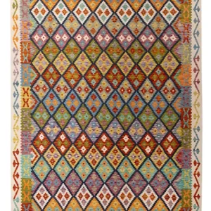 Kelim Teppich - Splash - 304 x 207 cm - mehrfarbig