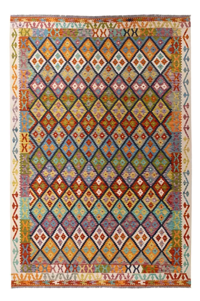 Kelim Teppich - Splash - 304 x 207 cm - mehrfarbig