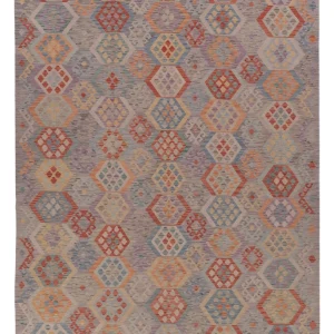 Kelim Teppich - Splash - 350 x 256 cm - mehrfarbig