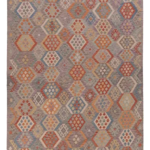 Kelim Teppich - Splash - 350 x 256 cm - mehrfarbig