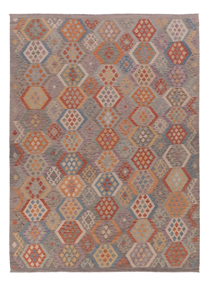 Kelim Teppich - Splash - 350 x 256 cm - mehrfarbig