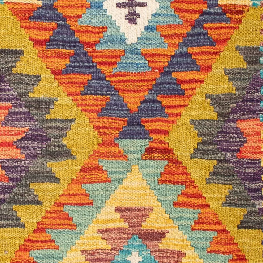 Kelim Teppich - Splash - 84 x 62 cm - mehrfarbig