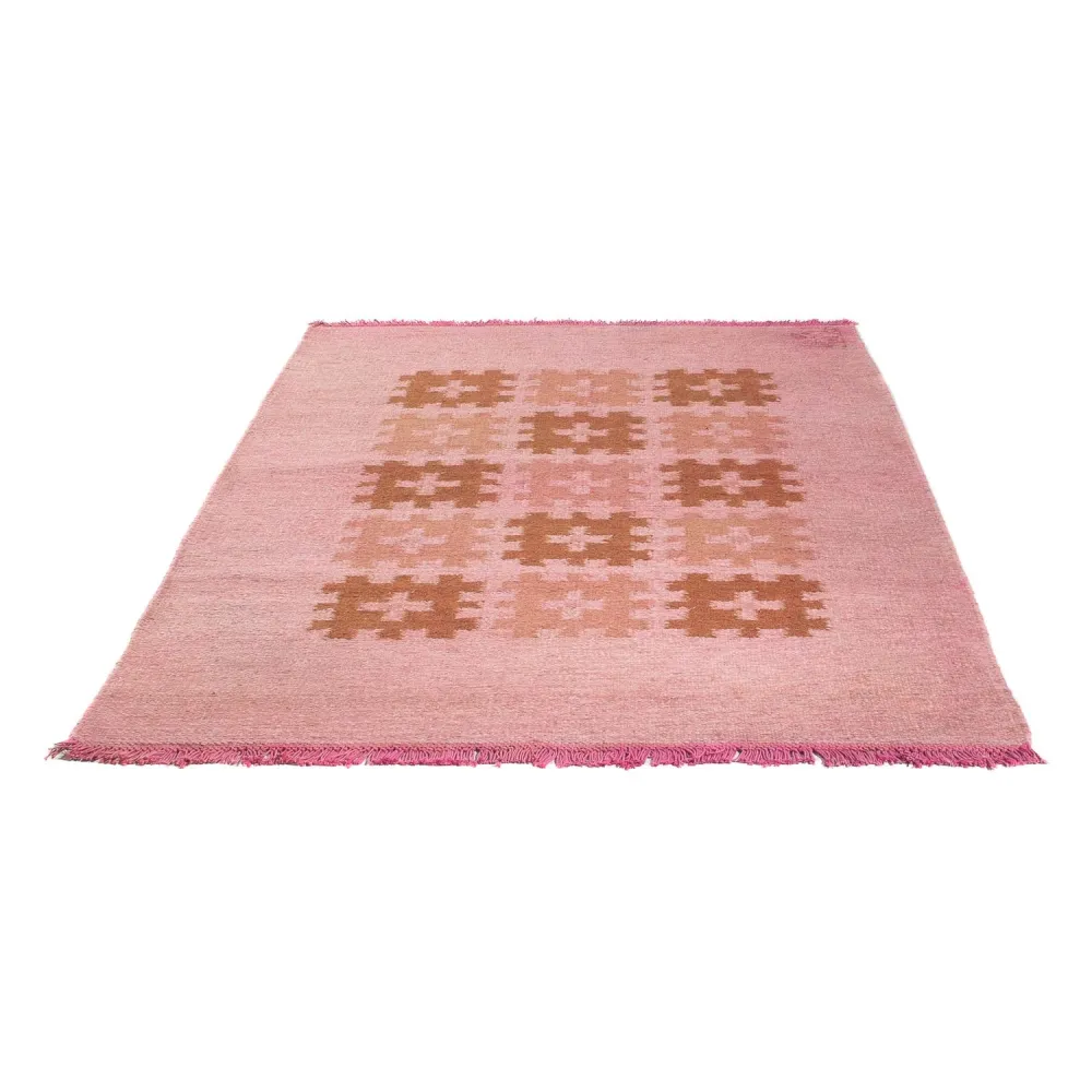 Kelim Teppich - Trendy - 179 x 117 cm - rosa