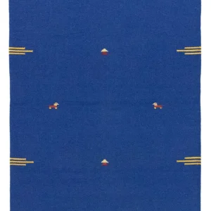 Kelim Teppich - Trendy 180 x 120 cm - blau