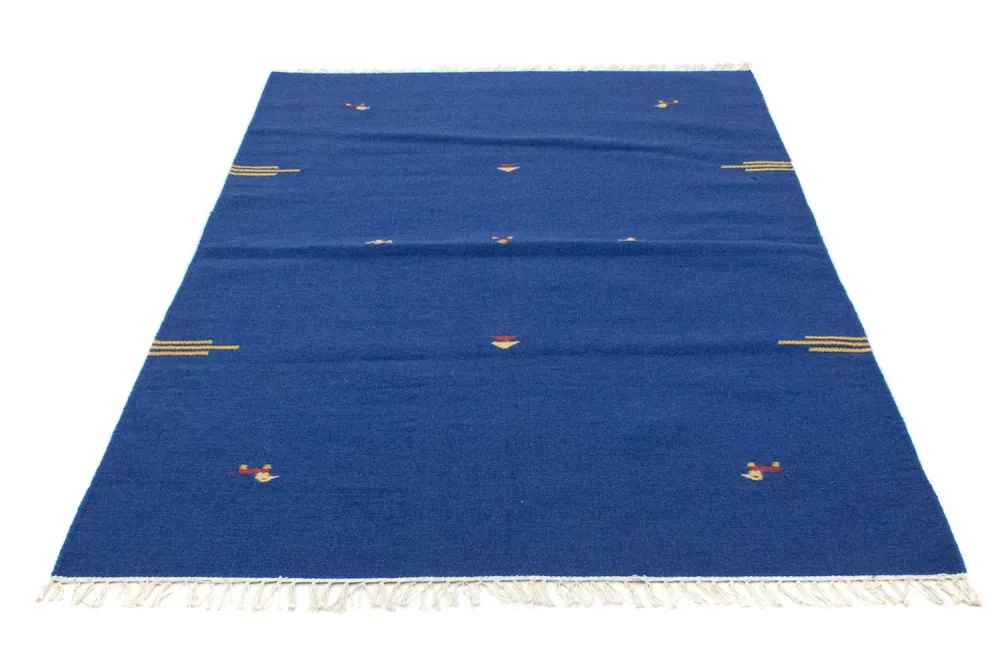 Kelim Teppich - Trendy 180 x 120 cm - blau