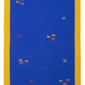 Kelim Teppich - Trendy 180 x 120 cm - blau