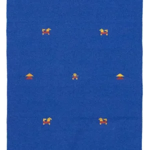 Kelim Teppich - Trendy 180 x 120 cm - blau
