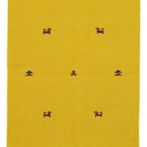 Kelim Teppich - Trendy 180 x 120 cm - gelb