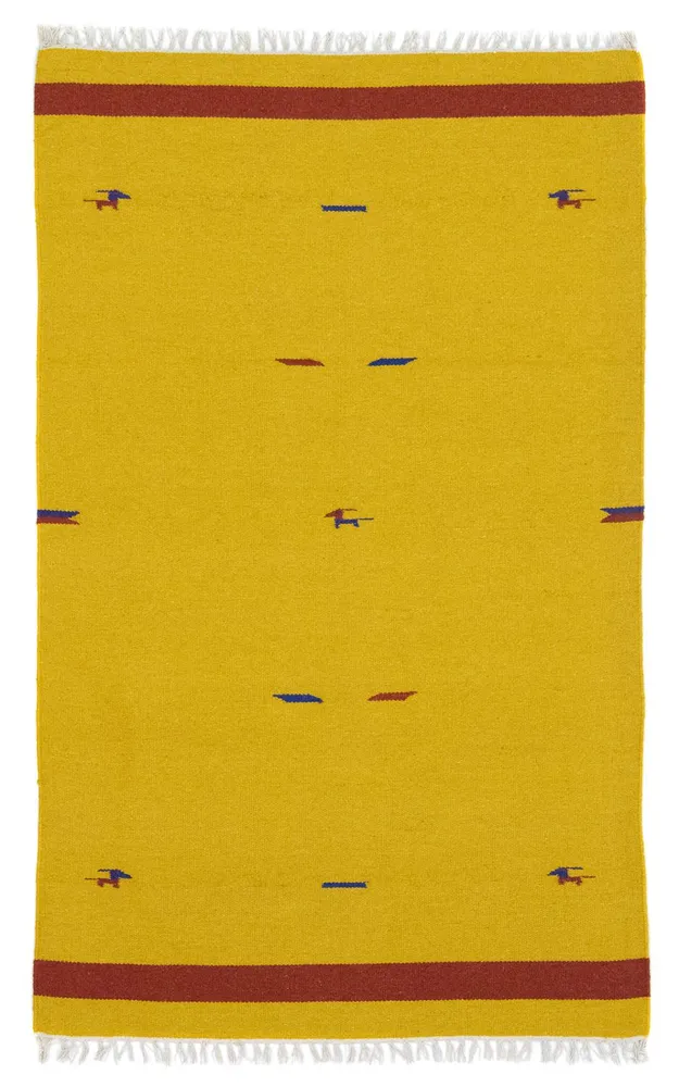 Kelim Teppich - Trendy 180 x 120 cm - gelb