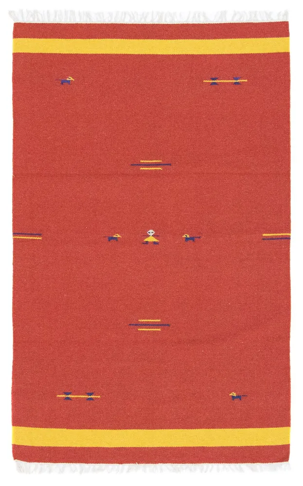 Kelim Teppich - Trendy 180 x 120 cm - rot