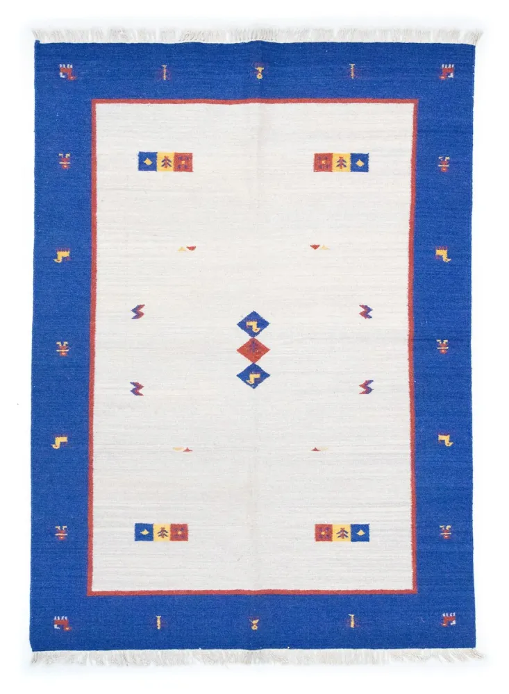 Kelim Teppich - Trendy 200 x 140 cm - beige