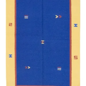 Kelim Teppich - Trendy 200 x 140 cm - blau