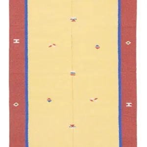 Kelim Teppich - Trendy 200 x 140 cm - gelb