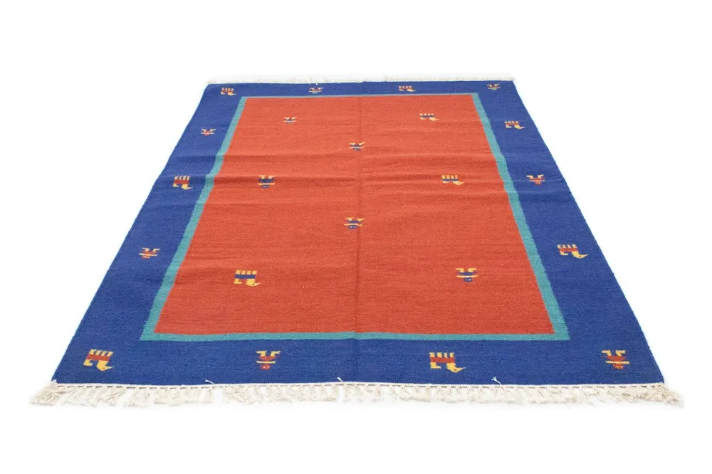 Kelim Teppich - Trendy 200 x 140 cm - orange