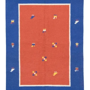Kelim Teppich - Trendy 200 x 140 cm - orange