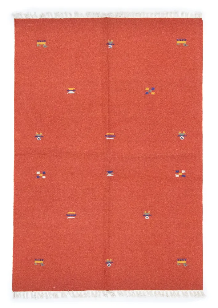 Kelim Teppich - Trendy 200 x 140 cm - orange