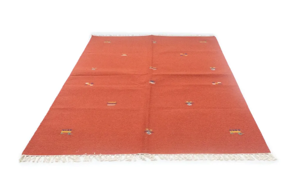 Kelim Teppich - Trendy 200 x 140 cm - orange