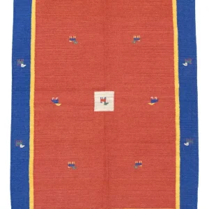 Kelim Teppich - Trendy 200 x 140 cm - orange