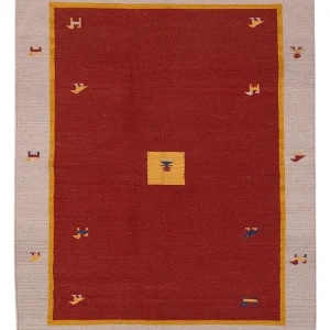Kelim Teppich - Trendy - 200 x 140 cm - rot