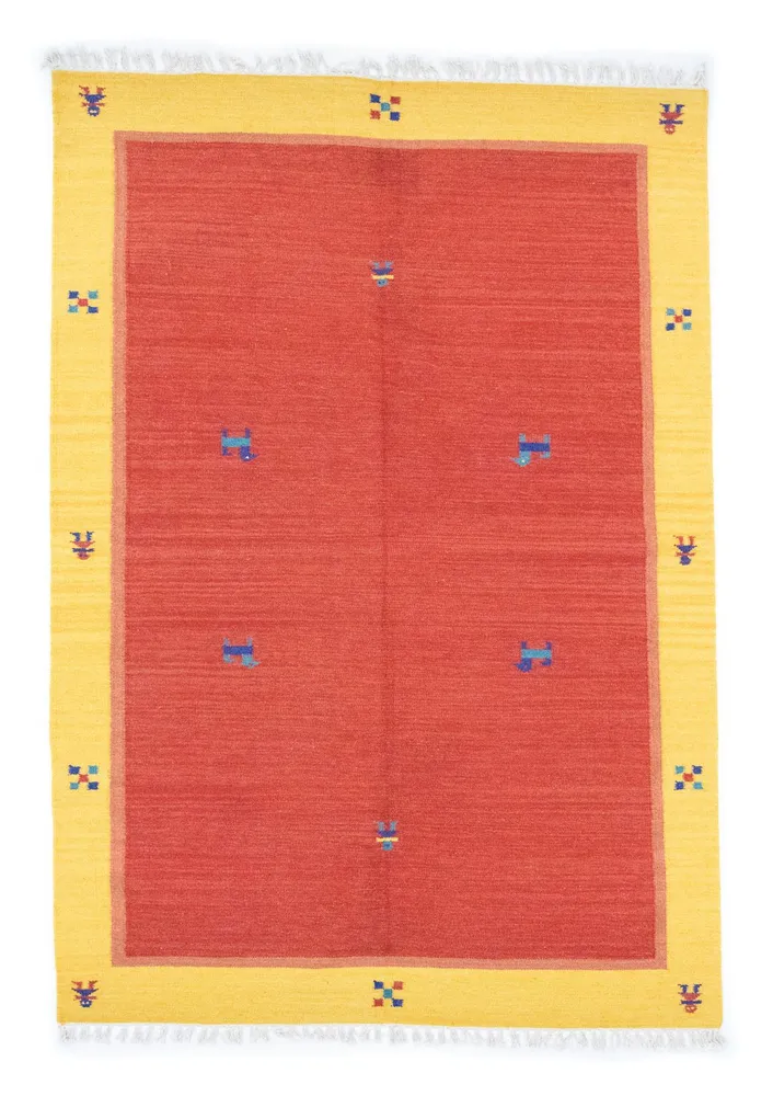 Kelim Teppich - Trendy 200 x 140 cm - rot