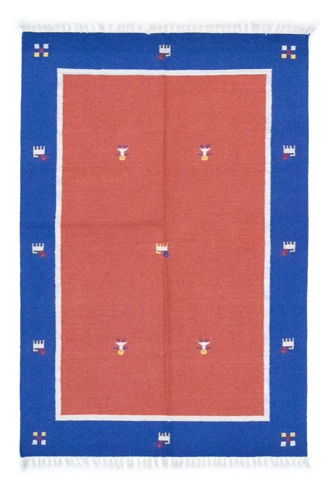 Kelim Teppich - Trendy 200 x 140 cm - rot