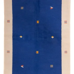 Kelim Teppich - Trendy 240 x 170 cm - dunkelblau