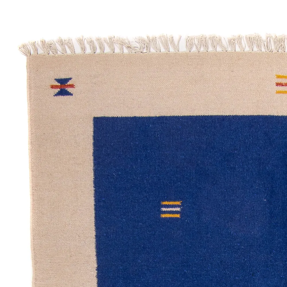 Kelim Teppich - Trendy 240 x 170 cm - dunkelblau