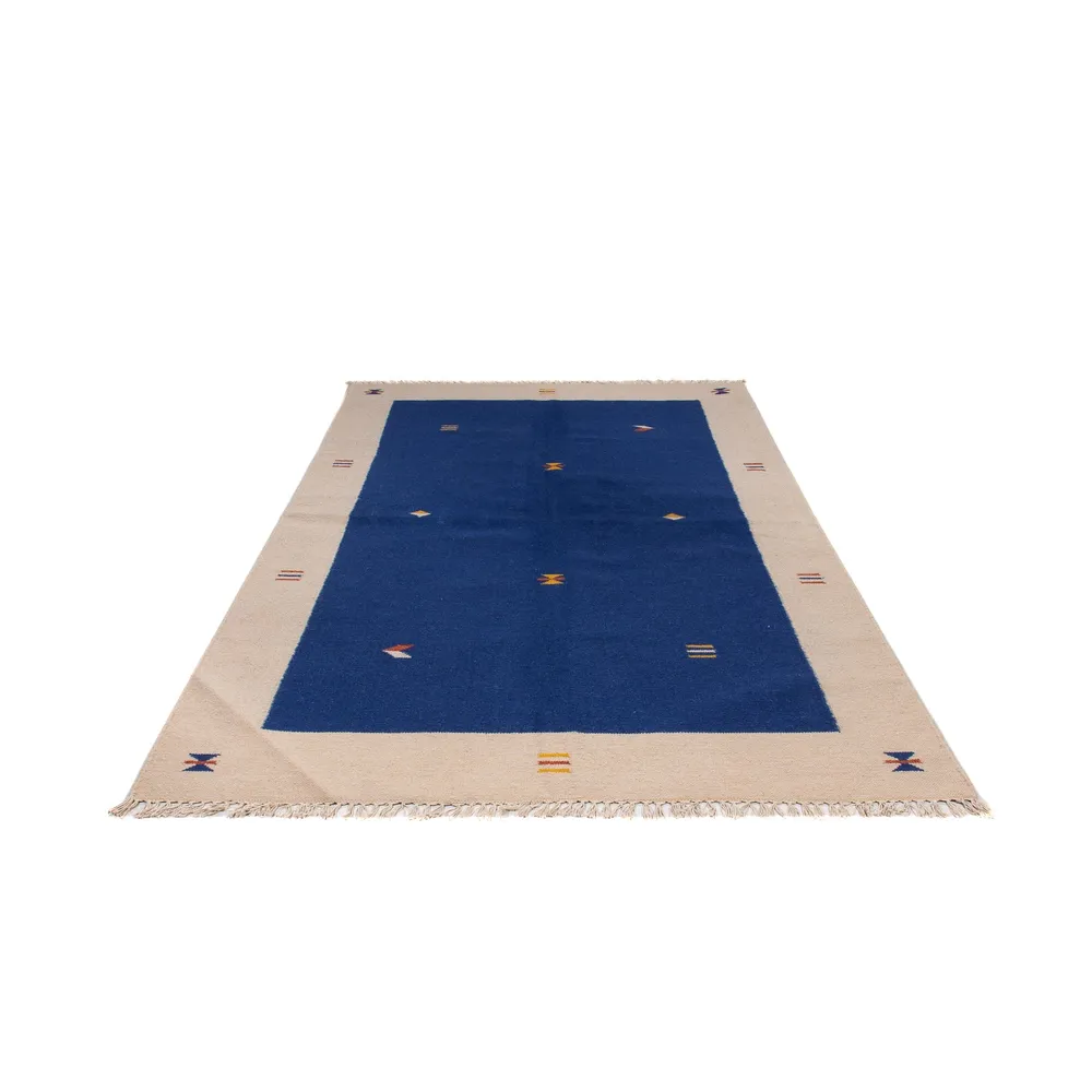 Kelim Teppich - Trendy 240 x 170 cm - dunkelblau