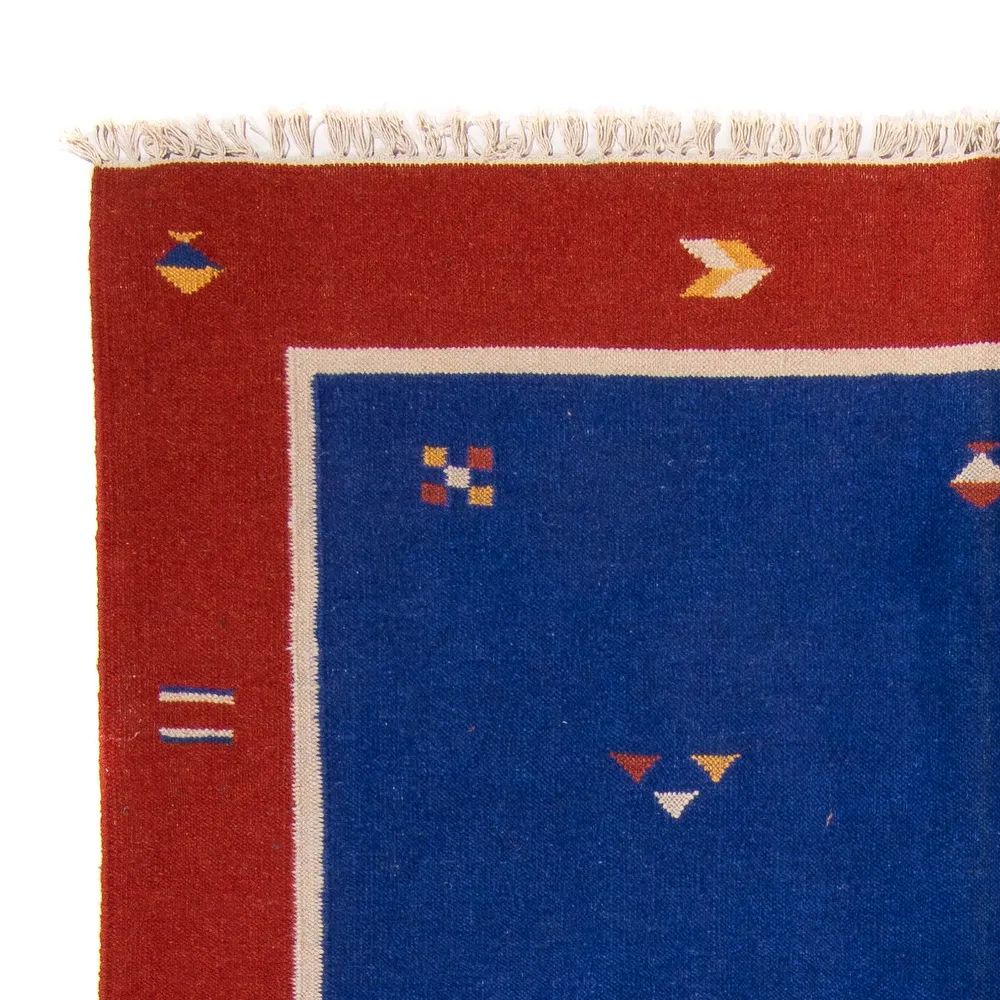 Kelim Teppich - Trendy 240 x 170 cm - dunkelblau