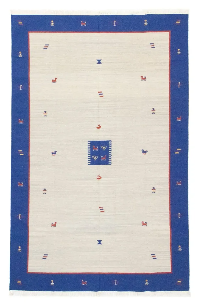 Kelim Teppich - Trendy 300 x 200 cm - beige
